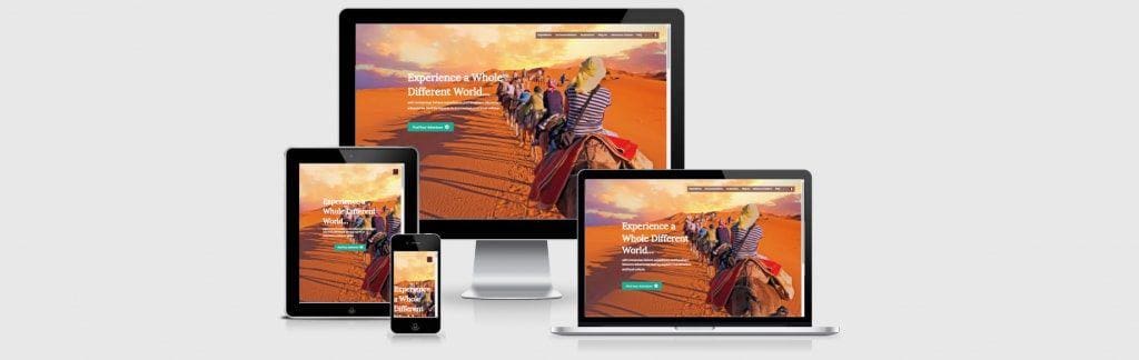 Cherg Expeditions | Client of Third Angle Marketing Website screenshots of Cherg Expeditions, a travel agency that offers expeditions in the Sahara Desert and Southern Morocco.