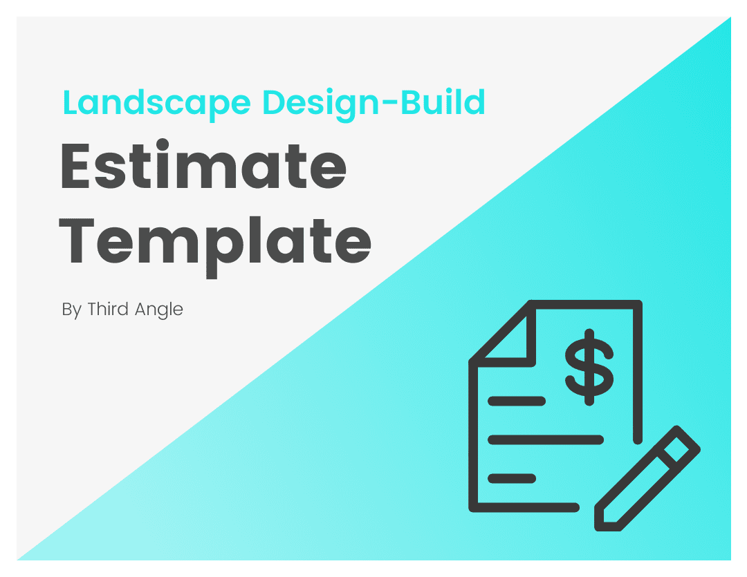 Landscape Design Bid Estimate Template by Third Angle