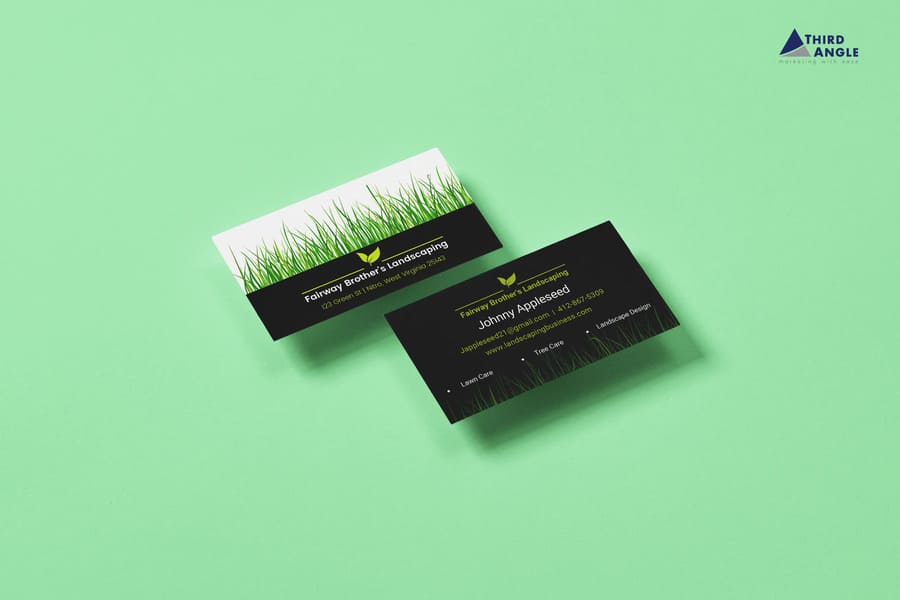 Landscaping Hardscaping Business Card Mockup