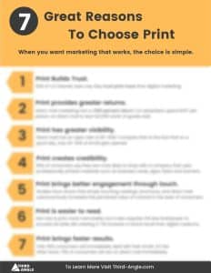 Provoking Reasons To Choose Print BLURRED