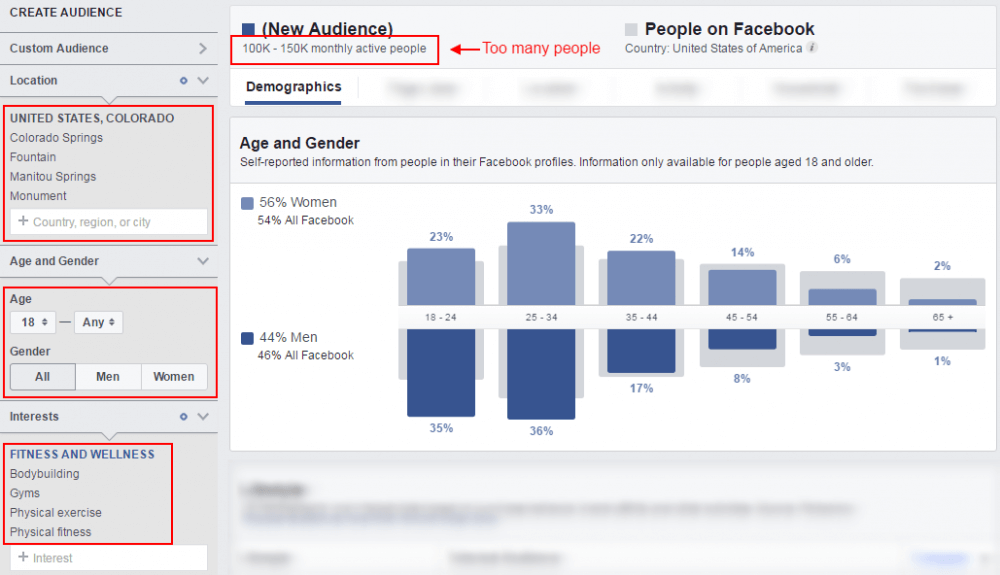 Too Generic Facebook Audience