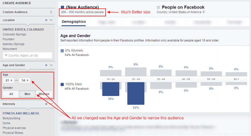 Targeted Facebook Audience